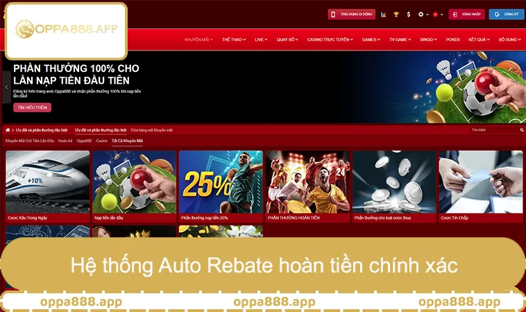 Hệ thống Auto Rebate hoàn tiền chính xác