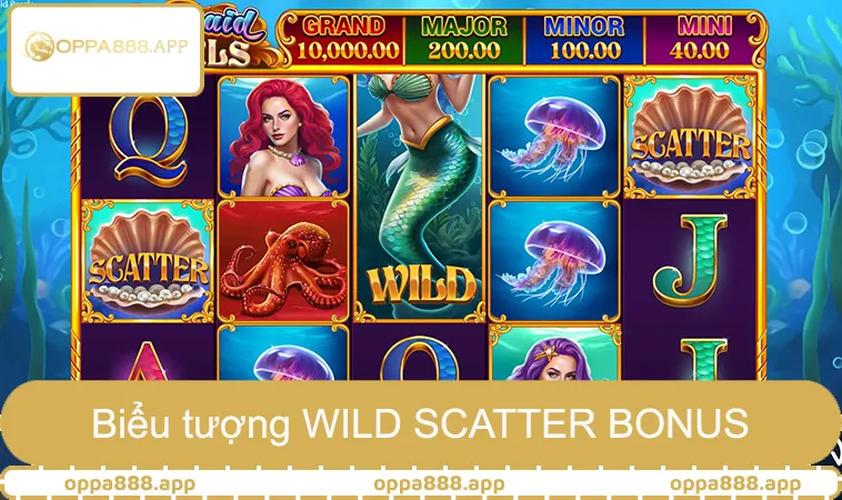 Quay Số OPPA888 1 Quay số OPPA888 hiển thị biểu tượng WILD SCATTER BONUS